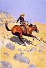 Frederic Remington Famous Paintings - The Cowboy